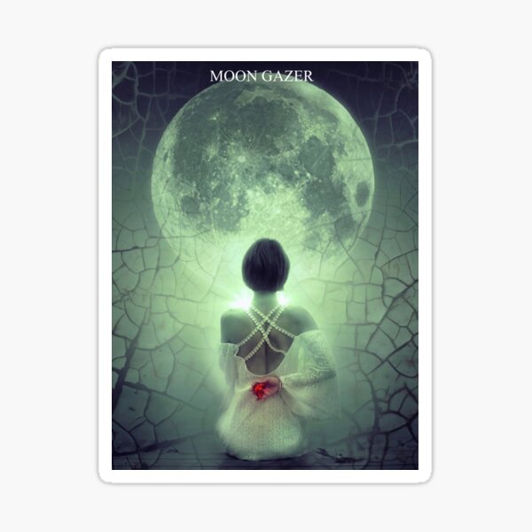Moon gazer or Moon Magic Sticker
