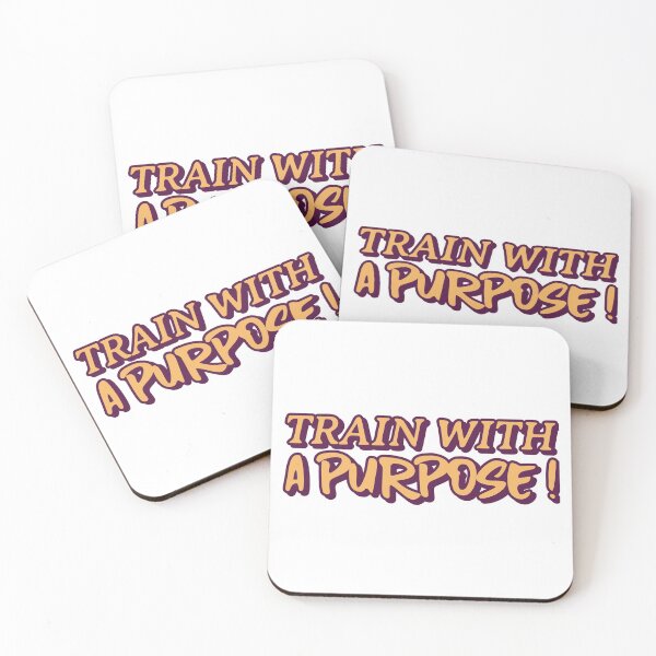 Item preview, Train with a purpose - Short inspirational Quote designed and sold by Coffisher.