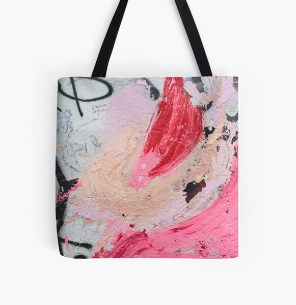 Pink, Black, and White Graffiti Wall Art Tote Bag for Sale by AlexandraStr