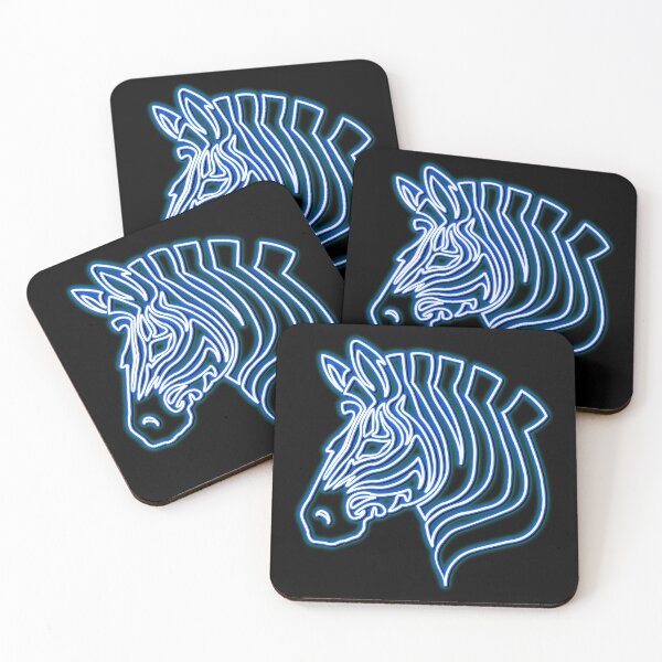 Item preview, Royal Blue Neon Zebra designed and sold by Elle  Hazlett.