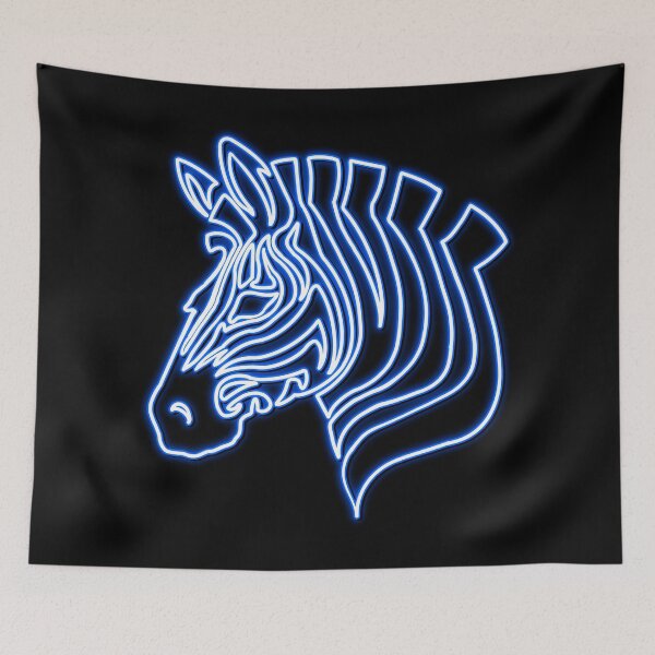 Item preview, Royal Blue Neon Zebra designed and sold by Elle  Hazlett.