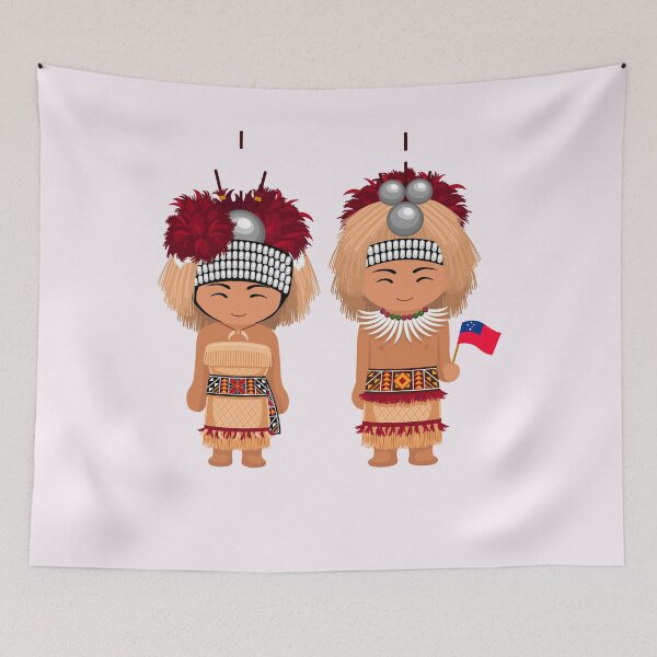 Item preview, Samoan children designed and sold by Aroha Designs.