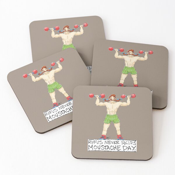 Item preview, Rufus Never Skips Moustache Day. designed and sold by Kat Kuo.