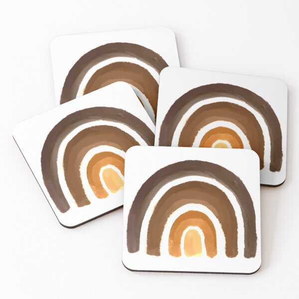 Item preview,  aesthetic rainbow sticker brown designed and sold by mariahmoniquedesign.