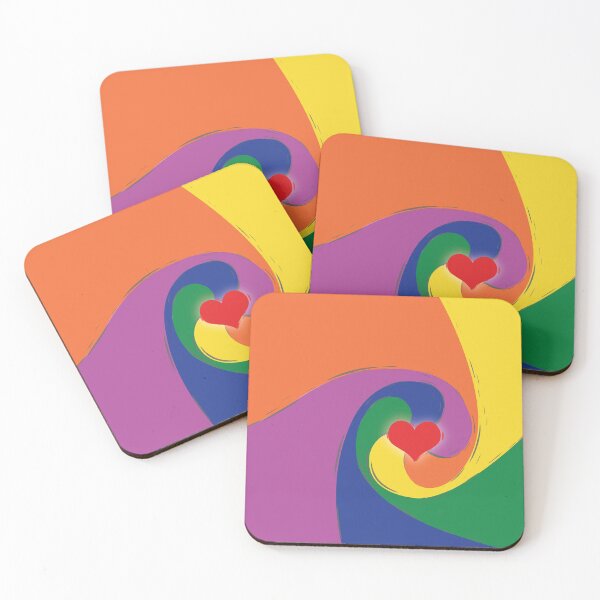 Item preview, Rainbow Spiral of Love designed and sold by 7SistersGraphX.