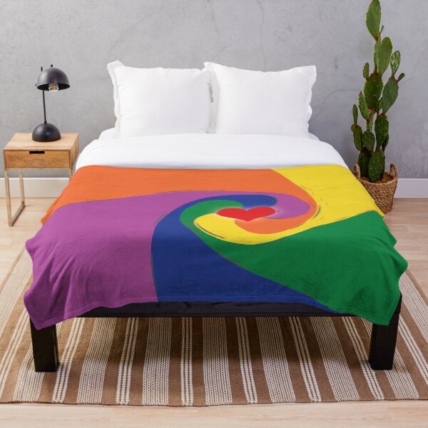 Aperçu de l'œuvre Spirale d'amour arc-en-ciel créée et vendue par 7SistersGraphX.