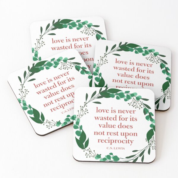 Item preview, Love is Never Wasted C.S. Lewis Quote designed and sold by allielaurie.