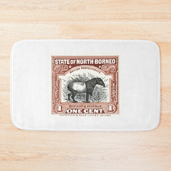 Item preview, 1904 North Borneo Tapir Postage Stamp designed and sold by retrographics.