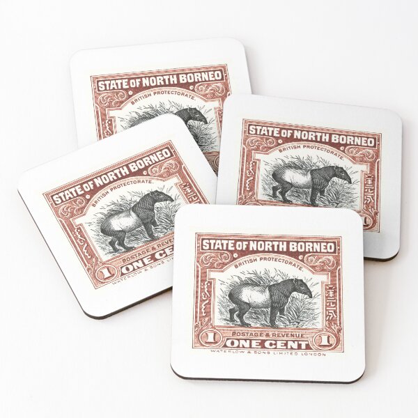 Item preview, 1904 North Borneo Tapir Postage Stamp designed and sold by retrographics.