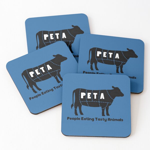 Item preview, PETA - People Eating Tasty Animals Cow designed and sold by Very Graphic Designs.