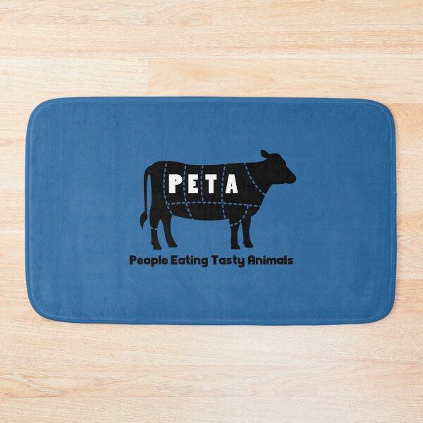 Item preview, PETA - People Eating Tasty Animals Cow designed and sold by Very Graphic Designs.