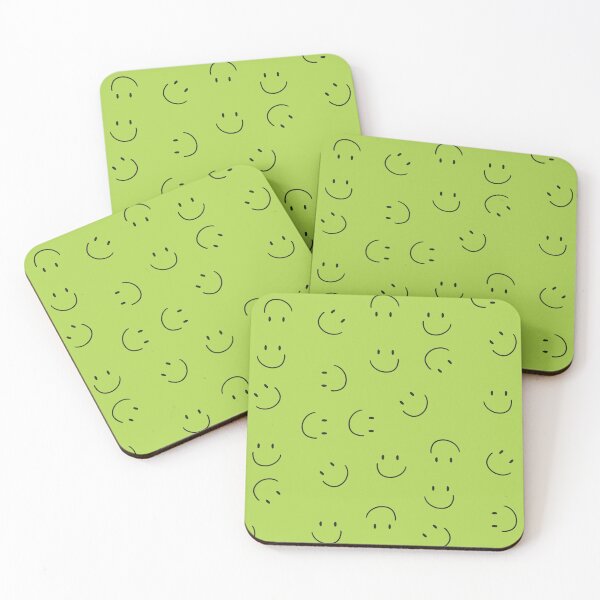 Item preview, Green Smiley Faces designed and sold by KatyaDesigns.