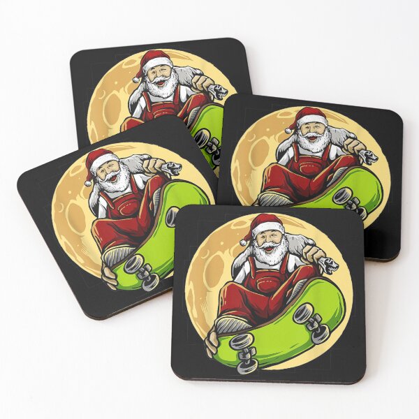 Item preview, Christmas Skateboarding Santa Skater designed and sold by Dinaleroy.