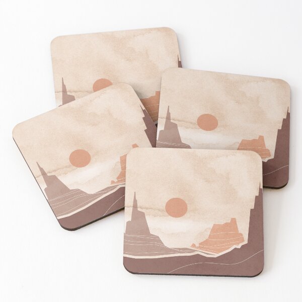 Item preview, Boho Sunset Mountain designed and sold by SurfolioPrints.