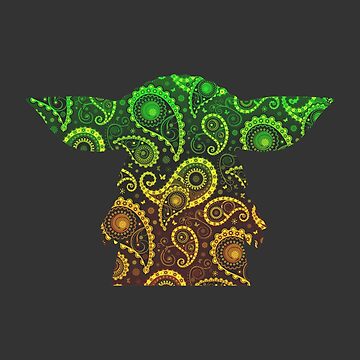 Artwork thumbnail, Teardrop Mandala Silhouette - Alien Forest - Dark Background by Wizzles Emporium