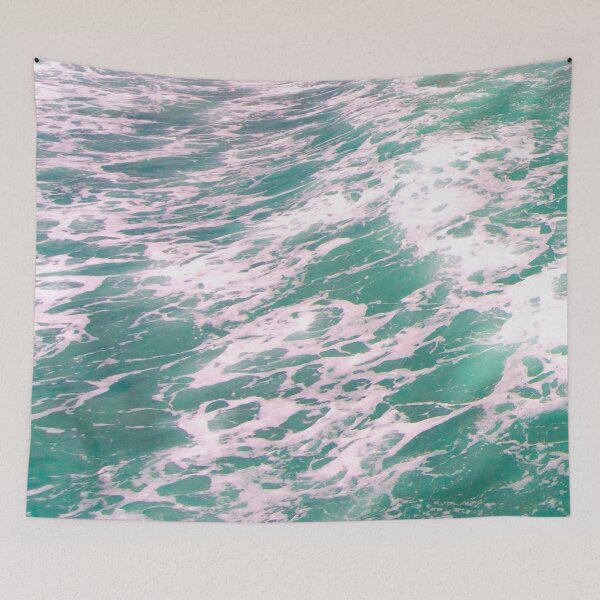 Item preview, Light version blue green ocean waves designed and sold by StevenElliot.