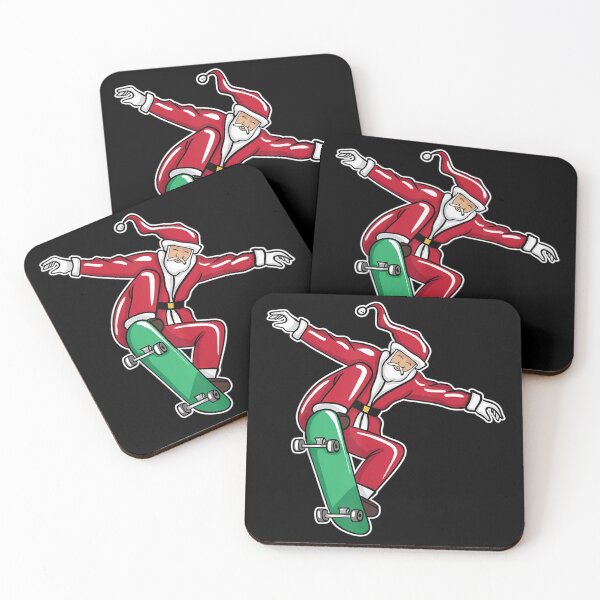 Item preview, Funny Christmas Santa Claus Skateboarding Gift designed and sold by Dinaleroy.