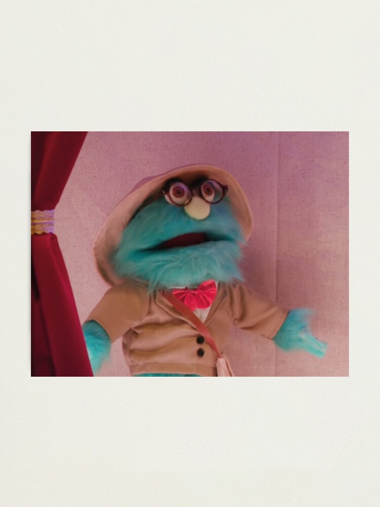 "Puppet History The Professor Face" Photographic Print by Nerimen