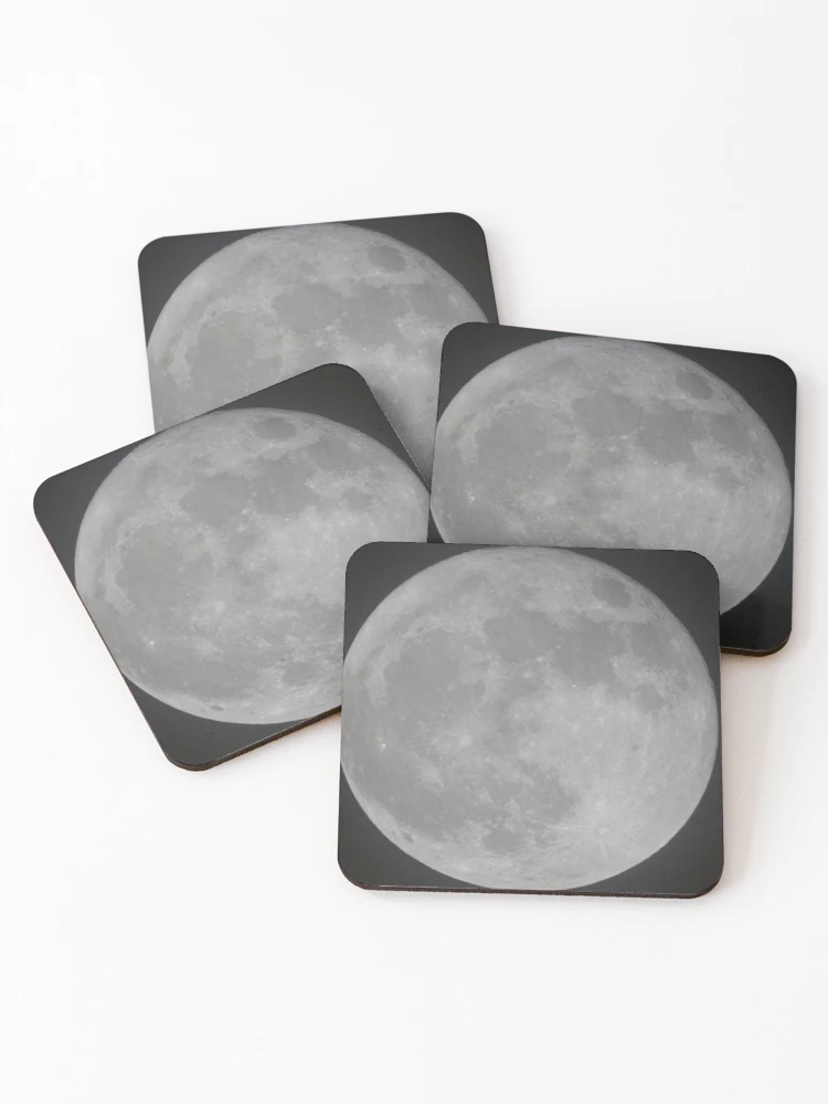 Thumbnail 1 of 5, Coasters (Set of 4), Moon designed and sold by PyroPython.