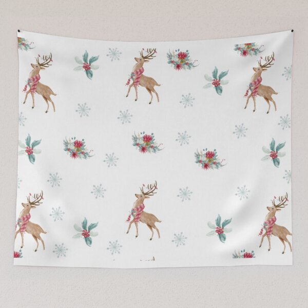 Item preview, Christmas Reindeers designed and sold by Poetic Patterns Studio.
