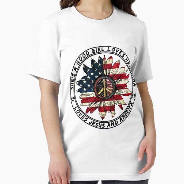Item preview, She's a good girl loves her mama jesus and america too sunflower designed and sold by Adrian-Powell.