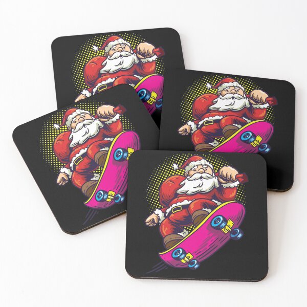 Item preview, Skateboarding Santa designed and sold by Dinaleroy.