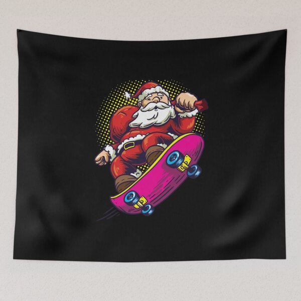 Artikelvorschau, Skateboarding Santa entworfen und verkauft von Dinaleroy.