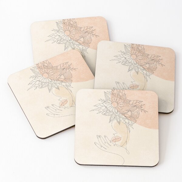 Item preview, Female Floral Line designed and sold by SurfolioPrints.