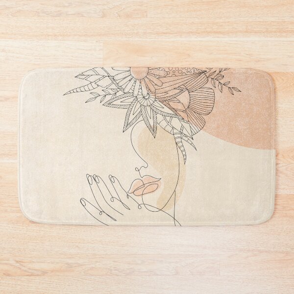 Item preview, Female Floral Line designed and sold by SurfolioPrints.