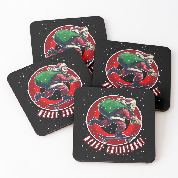 Item preview, Funny Christmas Santa Claus Skateboarding Gift designed and sold by Dinaleroy.