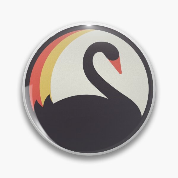 Item preview, Western Australia Swan Logo: A Vintage Black Swan Emblem designed and sold by Wandoo Studio.