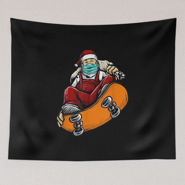 Artikelvorschau, Skateboarder Geschenk Skater Santa Claus Skater entworfen und verkauft von Dinaleroy.