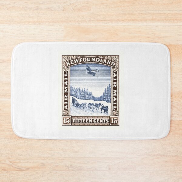 Item preview, 1931 NEWFOUNDLAND Dog Sled and Seaplane Stamp designed and sold by retrographics.