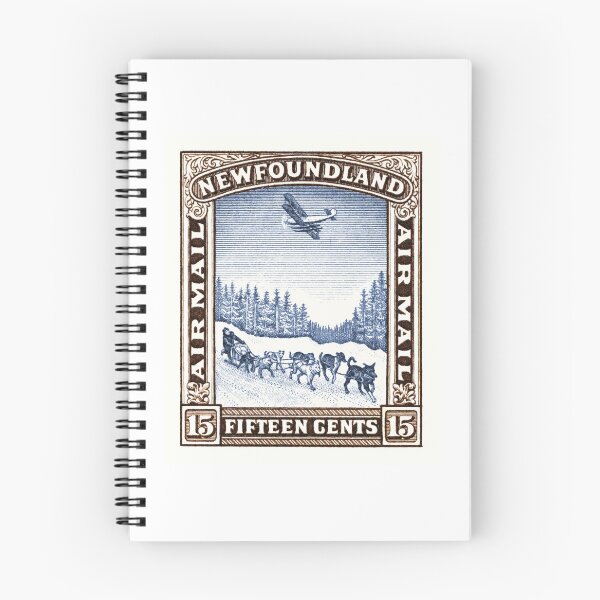 Item preview, 1931 NEWFOUNDLAND Dog Sled and Seaplane Stamp designed and sold by retrographics.