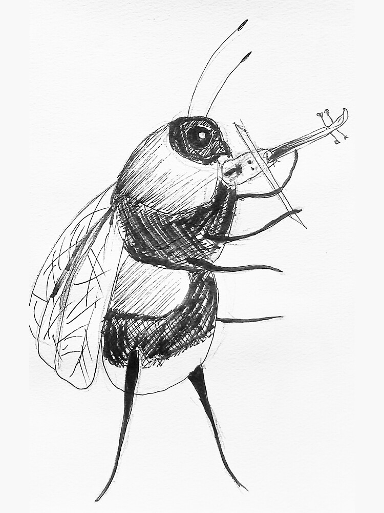 Thumbnail 3 of 3, Sticker, Bee Jam designed and sold by quietmeowdesign.