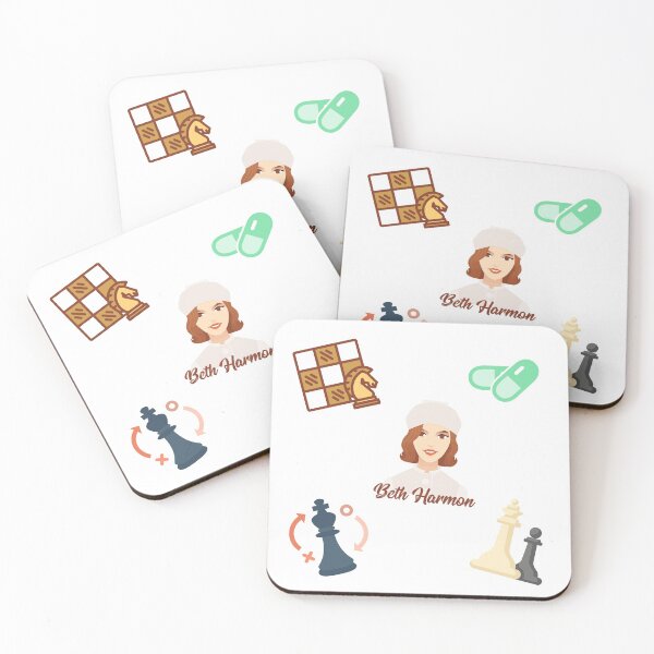 Item preview, Beth harmon - paquete de pegatinas de ajedrez designed and sold by MK3DESIGN.