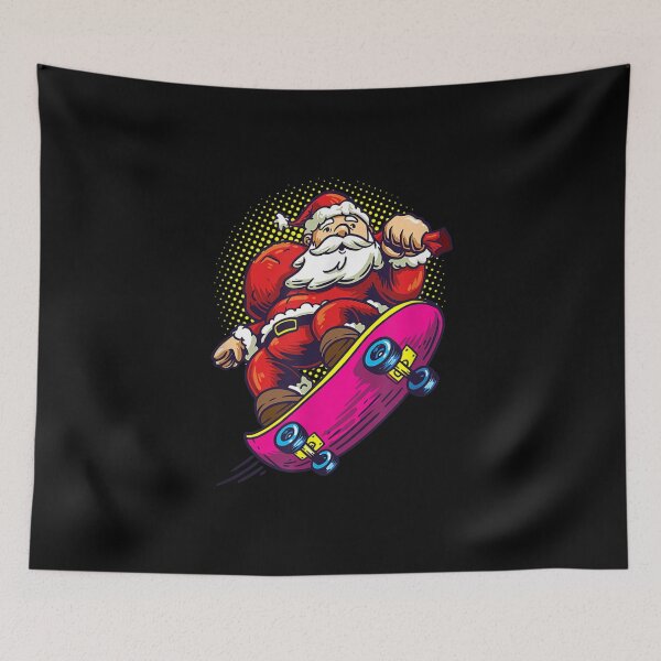 Artikelvorschau, Skateboarding Santa entworfen und verkauft von Dinaleroy.