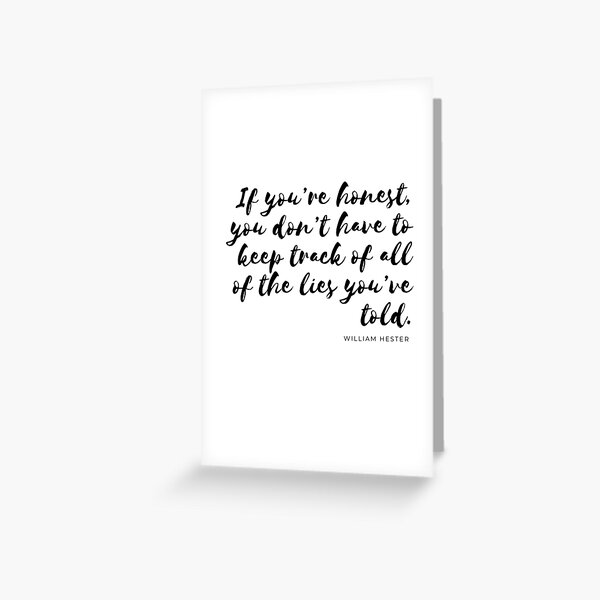 If you’re honest minimalist quotation of my grandfather Greeting Card