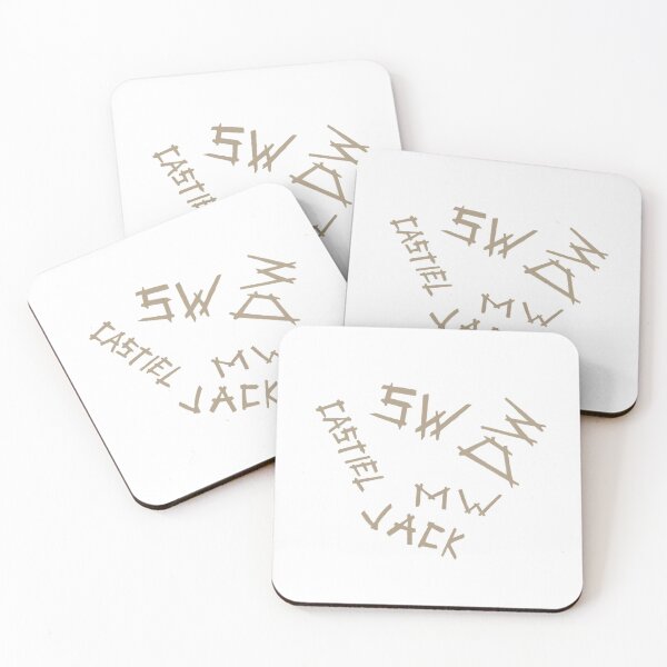 Item preview, Supernatural Team Free Will Sam Dean Mary Castiel Jack initials on table  designed and sold by Allysong21.