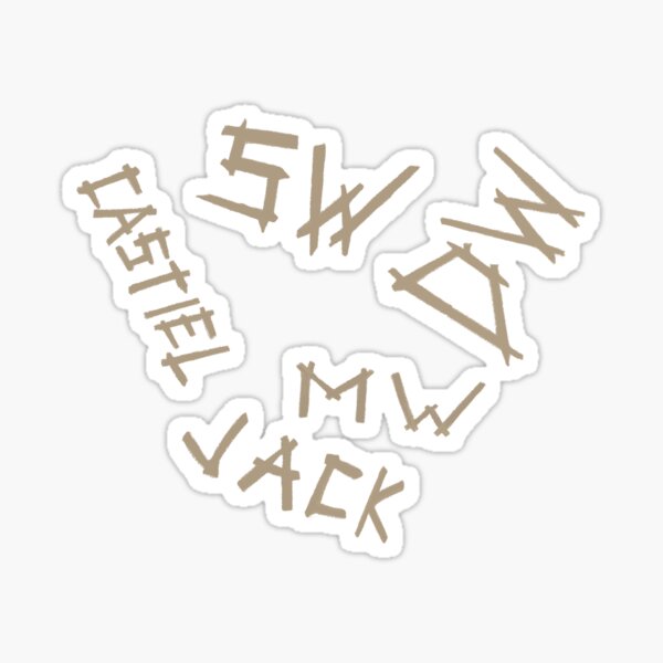 Sam Dean Winchester Initials  Sticker for Sale by Happy Sunshine