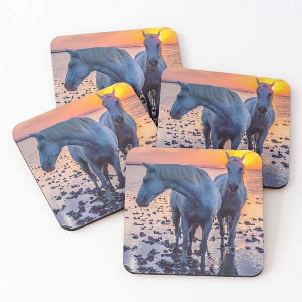 Item preview, Beautiful Camargue Horses in Sunrise designed and sold by Vargulich.