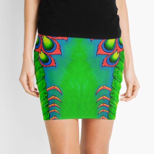 Neon Mantis Shrimp Mini Skirt