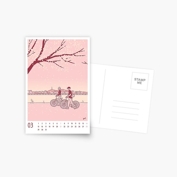 Item preview, Cherry Blossom - 2021 Mar Calendar Card designed and sold by yulri.