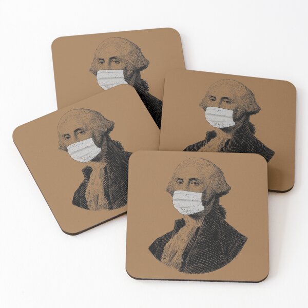 Item preview, George Washington Face Mask designed and sold by Dorkification.
