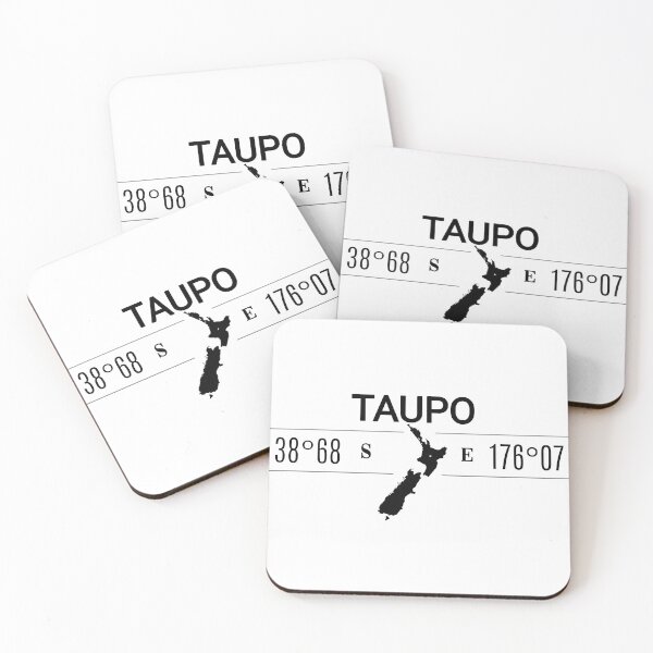 Item preview, TAUPO-New Zealand-Coordinates-Map-Sign designed and sold by LatitudeNZ.