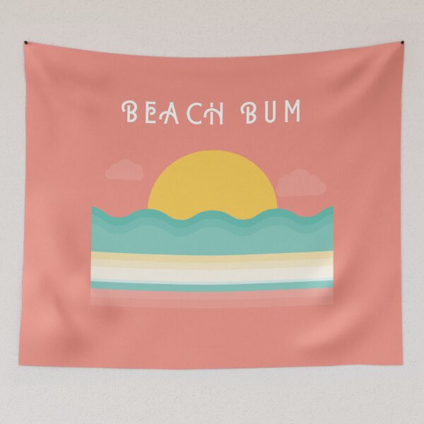 Item preview, Beach Bum. Retro, Vintage Beach design for the beach lovers out there. designed and sold by That Cheeky Tee.