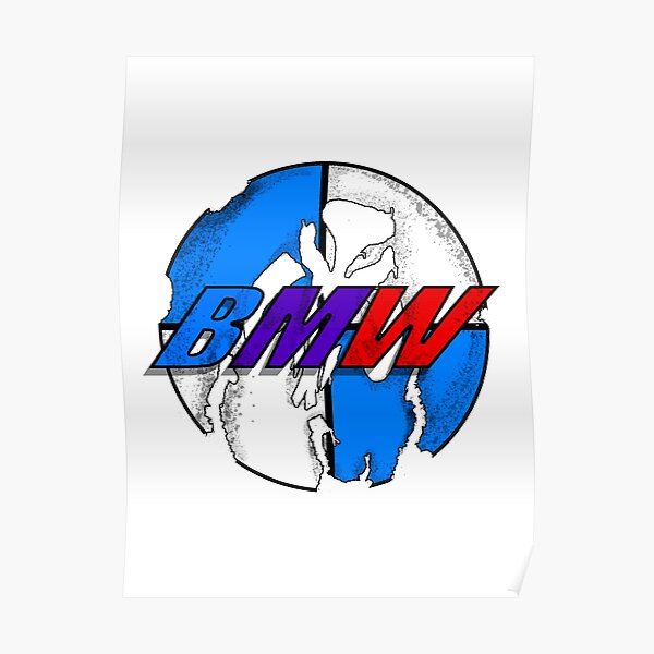 Logo BMW patiné Poster
