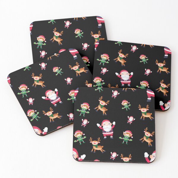Item preview, Santa Claus, reindeer and elves pattern designed and sold by rubenarocho.
