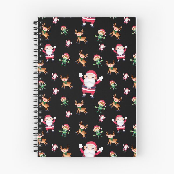 Item preview, Santa Claus, reindeer and elves pattern designed and sold by rubenarocho.