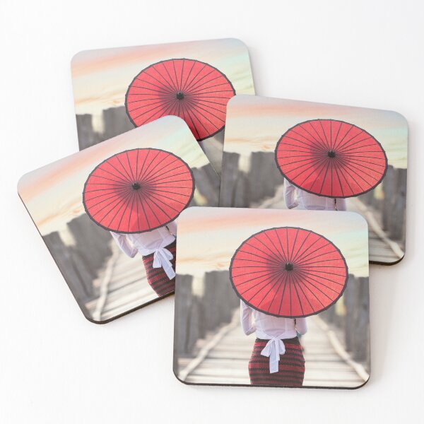 Item preview, Traditional Thai Lady with Umbrella designed and sold by Scubaloppy.